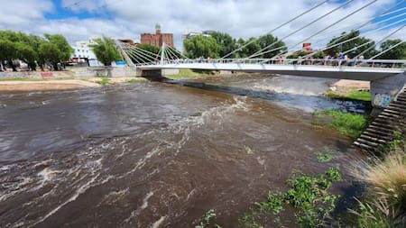Río en Carlos Paz. Foto: redes sociales
