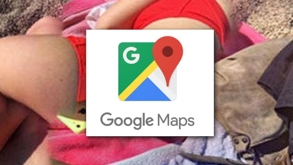 Google Maps - Mujer en la playa