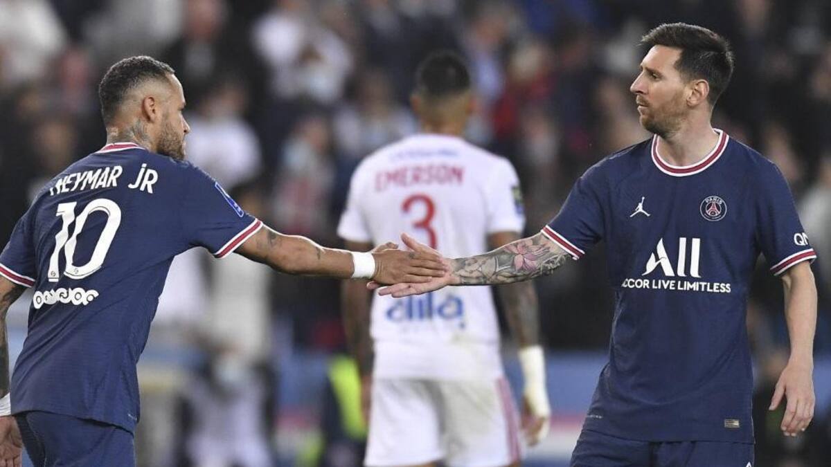 Neymar y Lionel Messi, PSG, foto NA