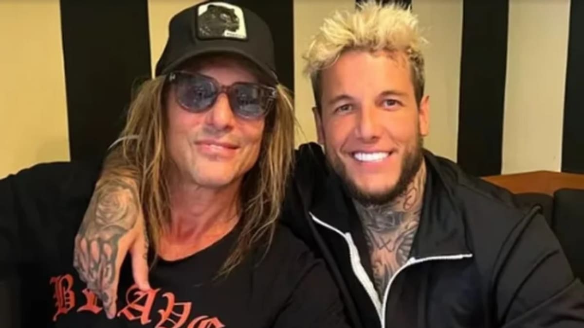 Claudio y Alex Caniggia. Foto: NA.