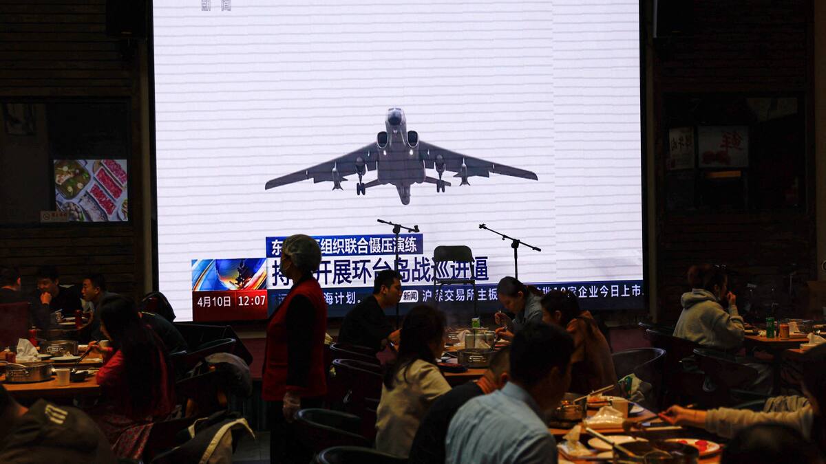 Maniobras militares de China en Taiwán. Foto: Reuters/Tingshu Wang