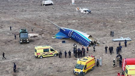 Accidente aéreo en Kazajistán. Foto: Reuters
