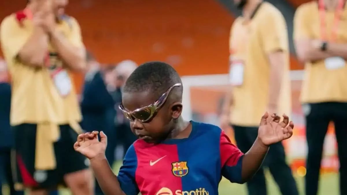 Keyne, de 3 años, acompañó a la familia de Lamine Yamal durante el Mundial 2026 y se convirtió en uno de los rostros más entrañables del torneo por sus celebraciones en la tribuna.