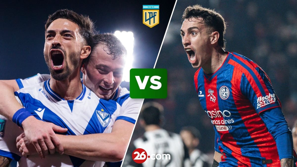 Portada del partido Vélez vs San Lorenzo por el Toreno Clausura 2026.