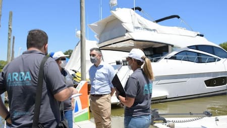 Operativo realizado en un amarradero de San Fernando, foto NA