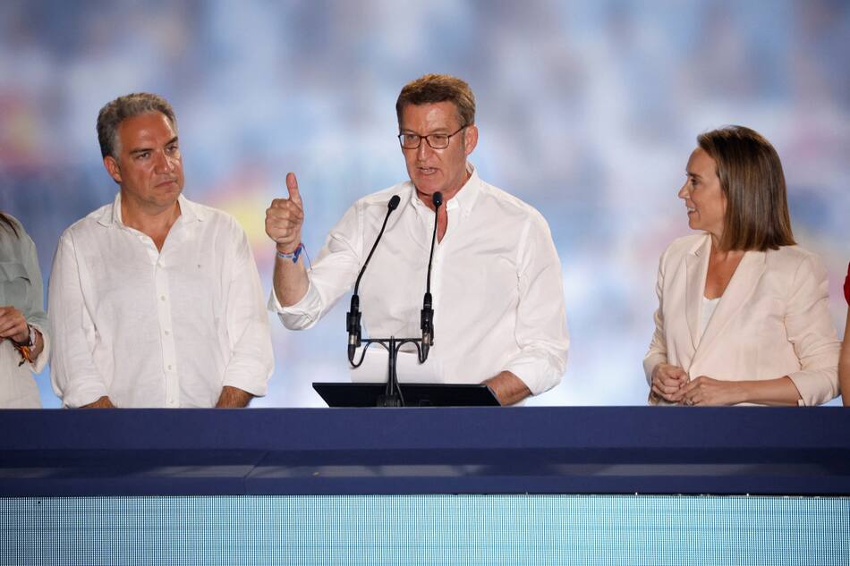 Triunfo del PP en las elecciones de España. Foto: Reuters.