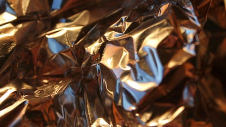 Papel de aluminio. Foto: Unsplash