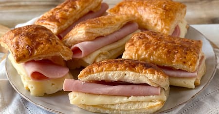 Fosforitos de jamón y queso. Fuente: Paulina Cocina