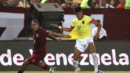 Venezuela vs Ecuador. Foto: EFE