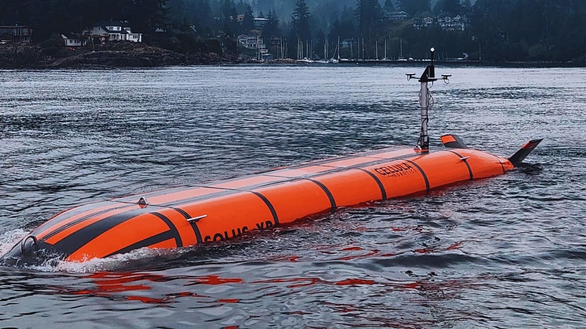 Solus-XR, el submarino autónomo de gran tamaño desarrollado por la empresa canadiense Cellula Robotics.