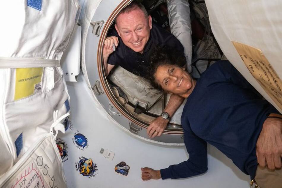 Astronautas varados en el espacio. Foto X.