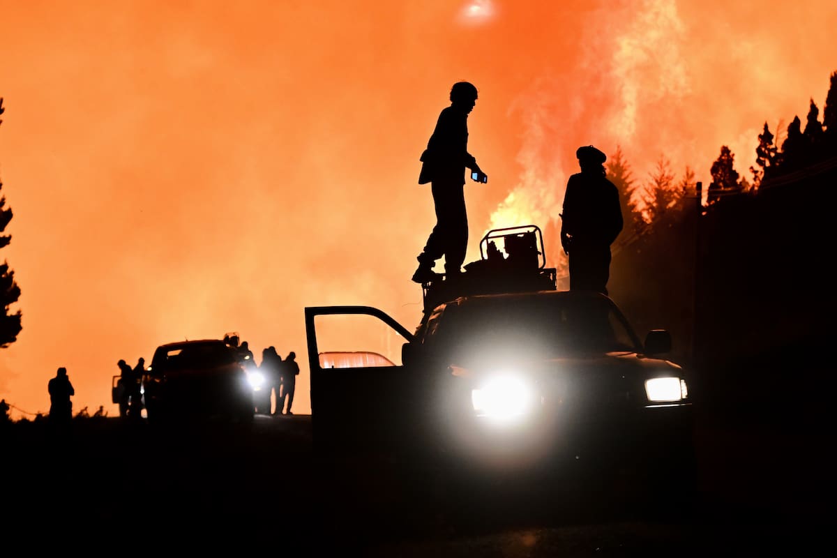 Incendios en la Patagonia.