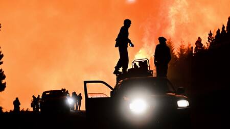 Incendios en la Patagonia.