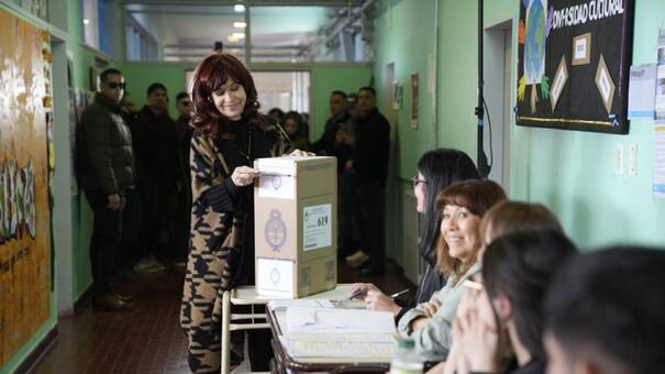 Elecciones 2023: votó Cristina Fernández de Kirchner en Río Gallegos