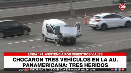 Violento choque múltiple en Panamericana, Canal 26