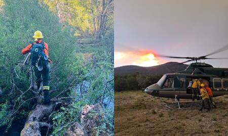 Incendios en el Parque Nacional Nahuel Huapi. Foto: nahuelhuapi.gov.ar