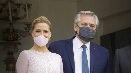 Fabiola Yañez y Alberto Fernández, Foto NA