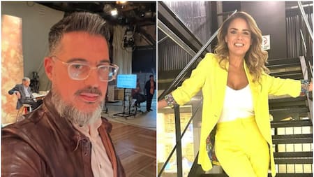 Rolando Barbano y Marina Calabró. Fotos: Instagram.
