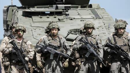 Soldados alemanes en Lituania. Foto: EFE.