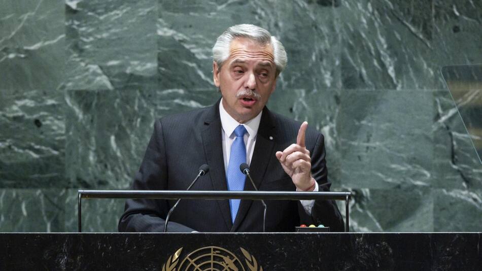 Aberto Fernández en la ONU. EFE