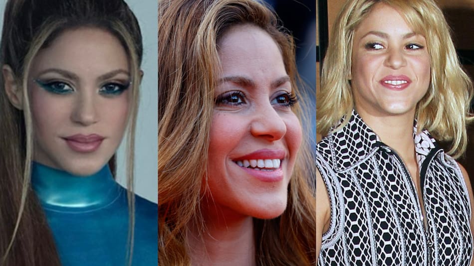 Shakira se sometió a diferentes retoques estéticos. Fotos: archivo.