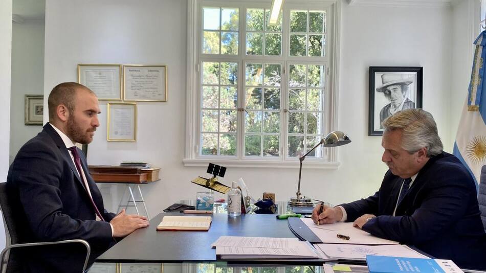 Martín Guzmán y Alberto Fernández