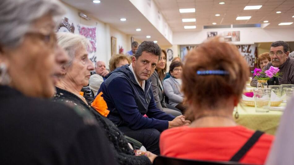 Sergio Massa, Mirta Tundis, Centro de Jubilados, política, Frente Renovador, Elecciones 2019