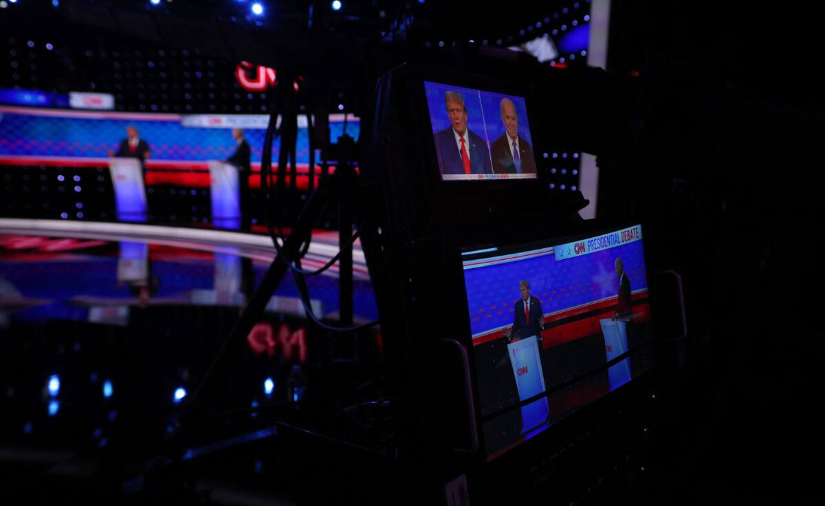Joe Biden y Donald Trump, debate presidencial Estados Unidos. Foto: Reuters.