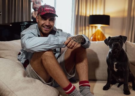 Liam Payne junto a su perro Stanley. Foto: Instagram @liampayne.
