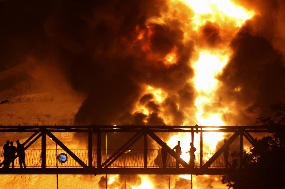 Destrucción en Irán por los misiles de Israel. Foto: Reuters/Majid Asgaripour/WANA