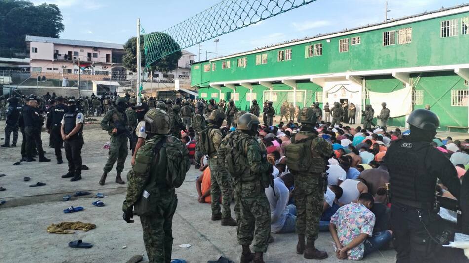 Fuerzas de seguridad de Ecuador. Foto: EFE