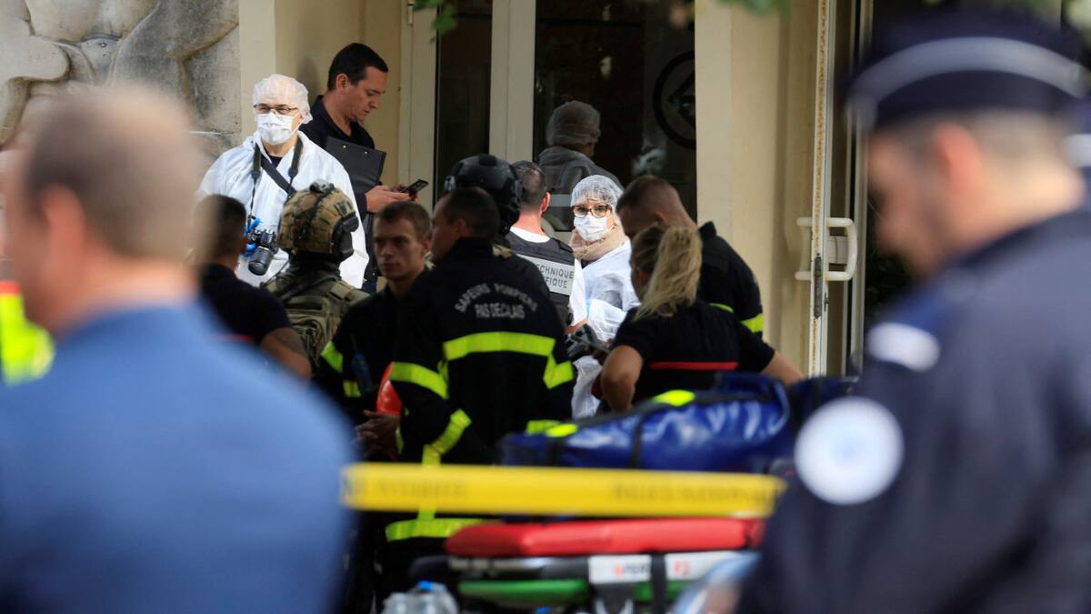 Ataque a cuchillazos en un escuela de Francia. Foto: REUTERS.