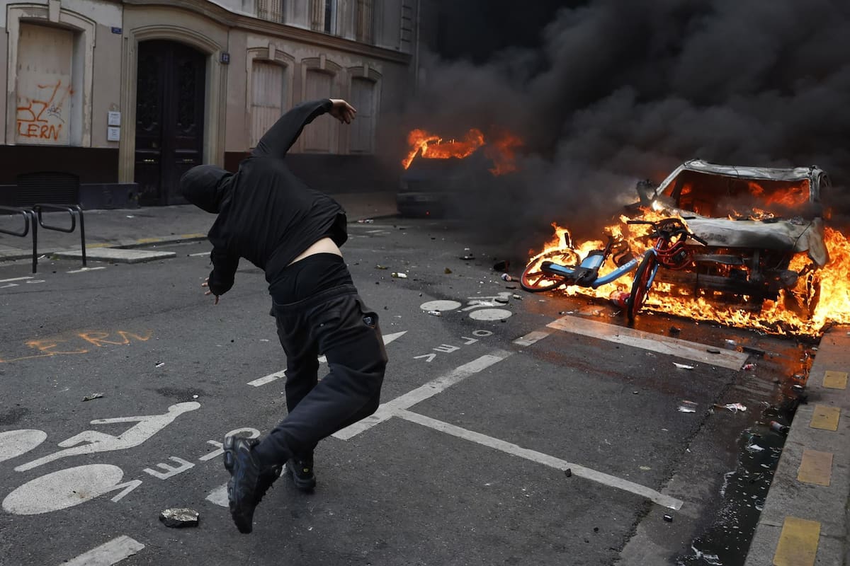 Incidentes en las calles de París.