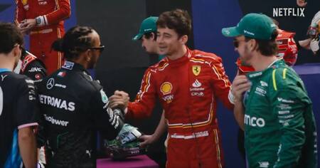 Lewis Hamilton pasó a Ferrari en 2025. Foto: Captura Netflix.