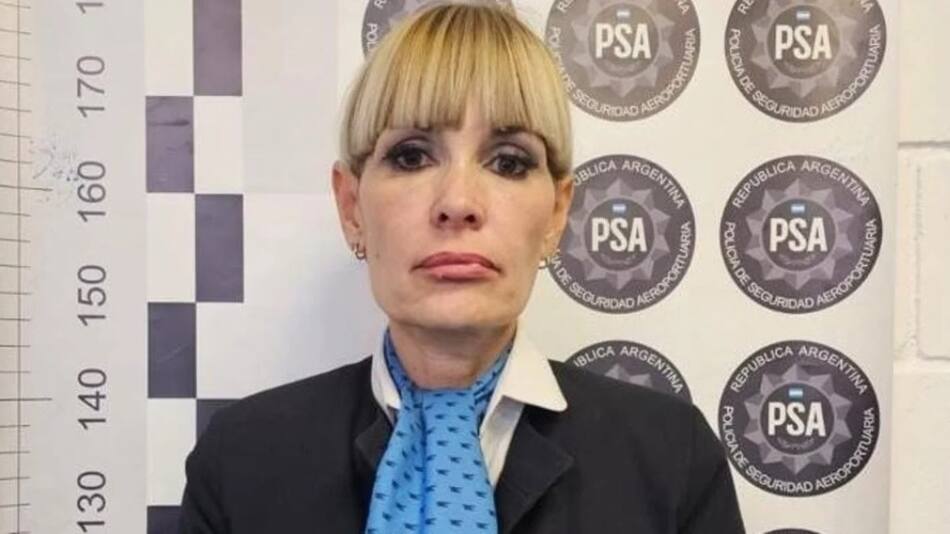 Daniela Carbone, la azafata que amenazó con una bomba un vuelo de Aerolíneas Argentinas. Foto: NA.