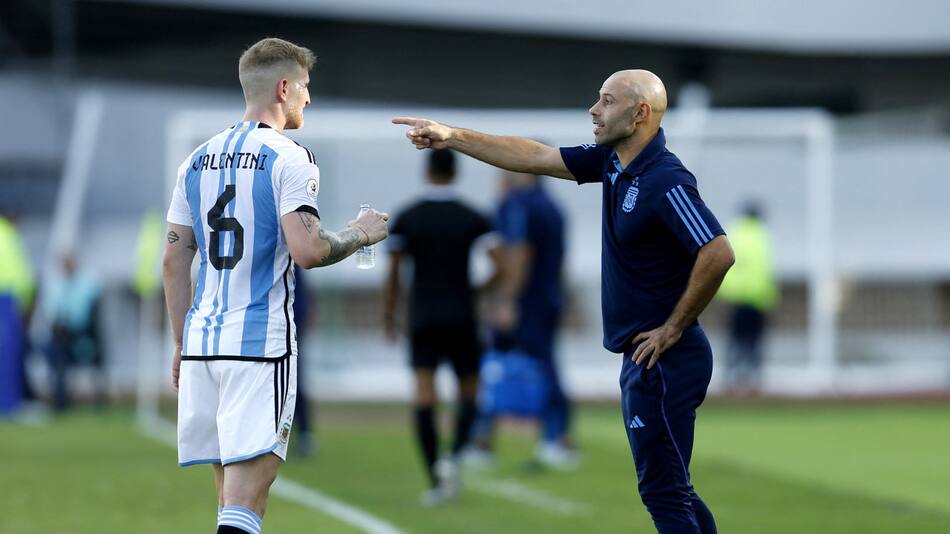 Javier Mascherano en el partido frente a Brasil. Foto: Reuters
