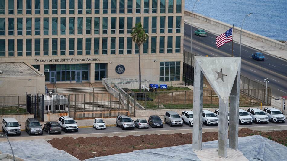 Embajada norteamericana en Cuba. Foto: Reuters.