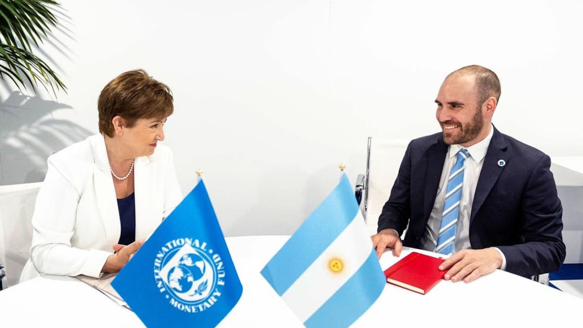 Kristalina Georgieva y Martín Guzmán, reunión con FMI, NA