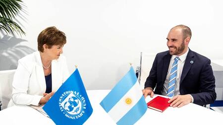 Kristalina Georgieva y Martín Guzmán, reunión con FMI, NA