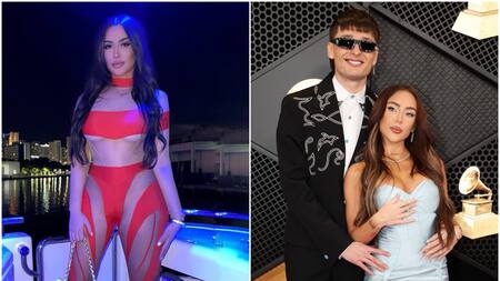 La mujer señalada como la tercera en discordia entre Nicki Nicole y Peso Pluma. Fotos: Instagram - Reuters.