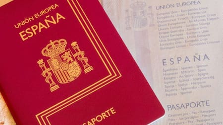 Pasaporte español.