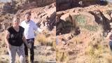 “No sabíamos que no se podía”: turistas vandalizaron rocas en un dique en Mendoza y fueron escrachados en redes