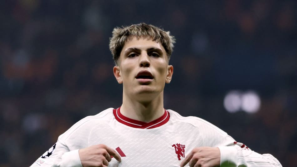 Alejandro Garnacho en el Manchester United. Foto: NA.