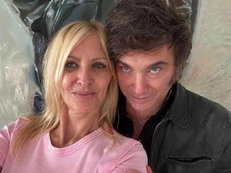 Yuyito González y Javier Milei. Foto: NA.