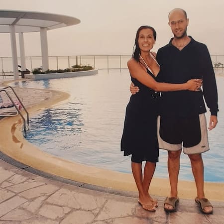 Laura Leguizamón junto a su esposo. Foto: Instagram/laural390