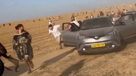 Ataque terrorista a una fiesta en Israel. Foto: Captura de video.