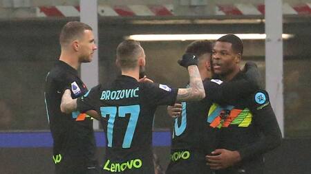 Festejo del Inter ante el Torino por la Serie A, AGENCIA EFE