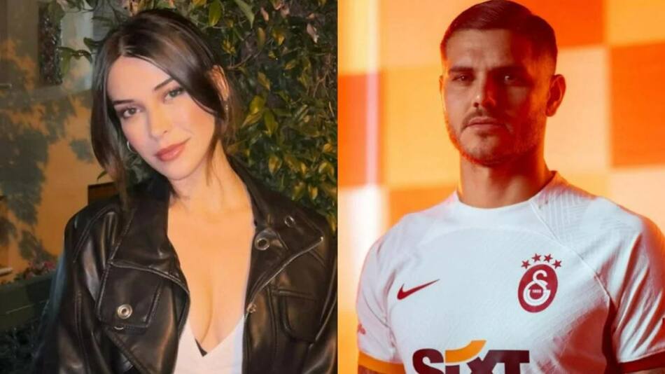 Devrim Özkan y Mauro Icardi. Foto: NA.