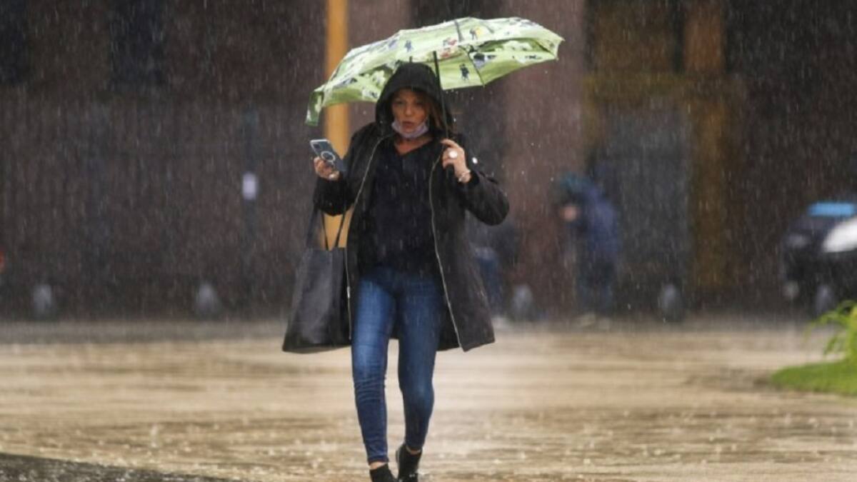 Lluvia, mal clima. Foto: NA.