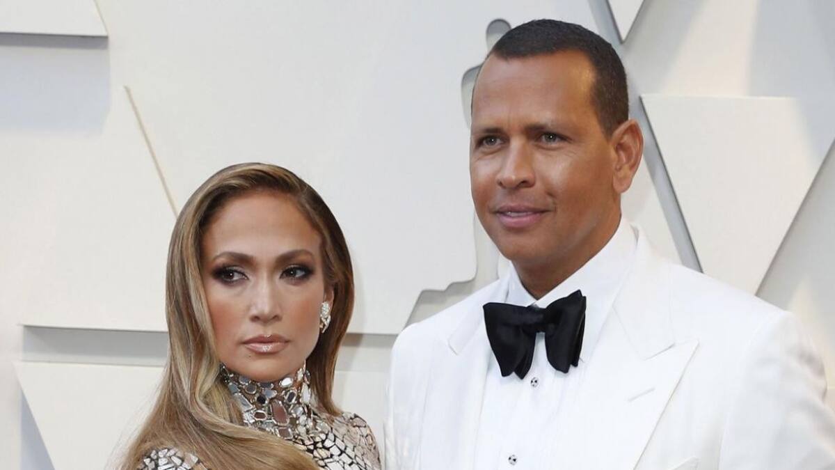 Alex Rodriguez y Jennifer. Foto: EFE.